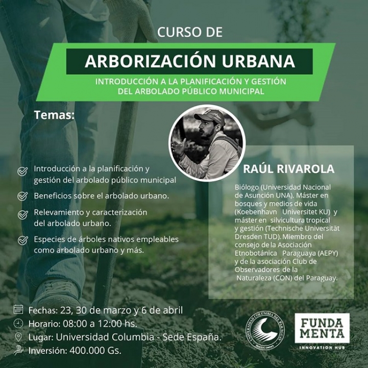 Curso de Arborización Urbana: Planificación y gestión del arbolado urbano