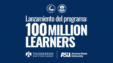 Lanzamiento del programa &quot;100 Million Learners&quot;