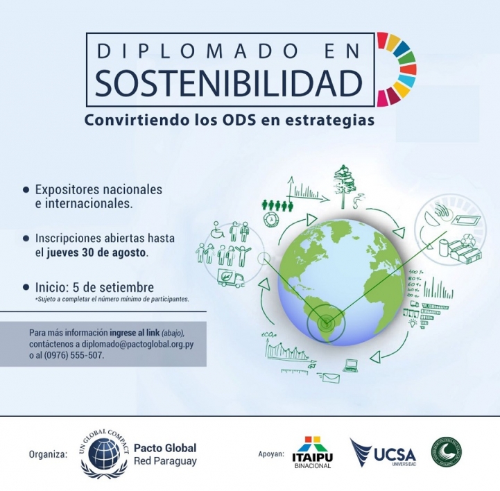 Lanzamiento del Diplomado en Sostenibilidad organizado por la Red del Pacto Global e ITAIPU