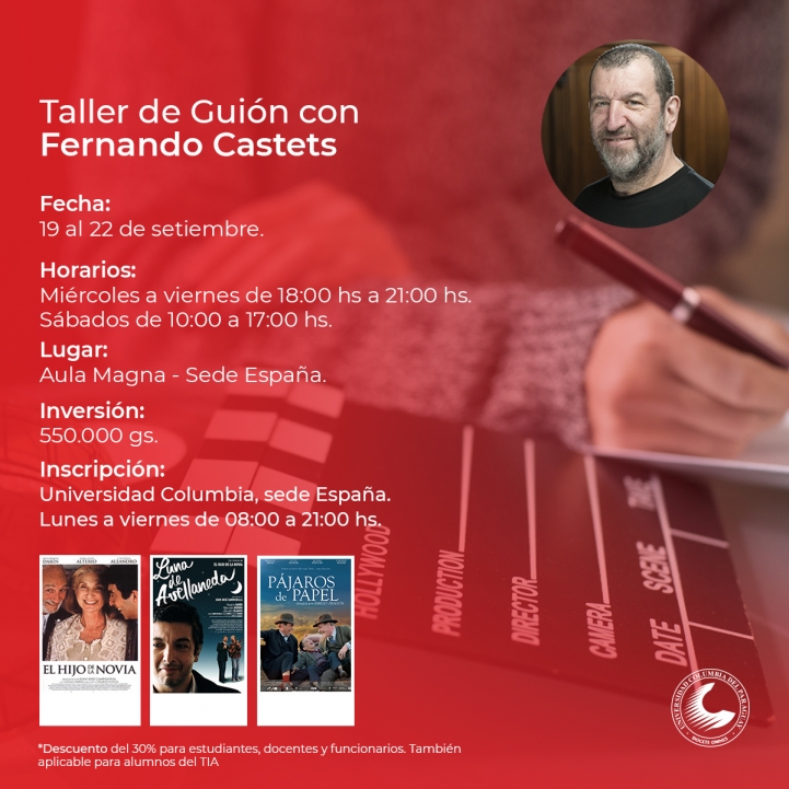Taller de guión cinematográfico con Fernando Castets