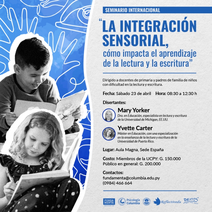 Invitación: La Integración Sensorial, cómo impacta el aprendizaje de la lectura y la escritura