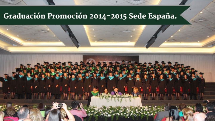 La noche de la promoción 2014 – 2015 Sede España