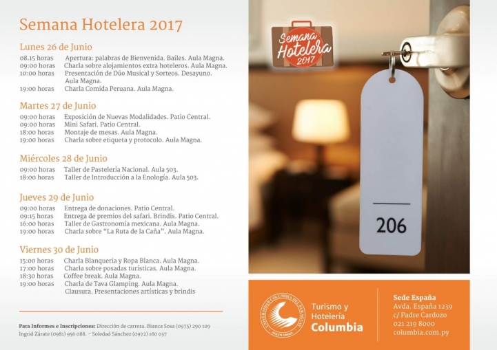 Programa de la Semana Hotelera 2017